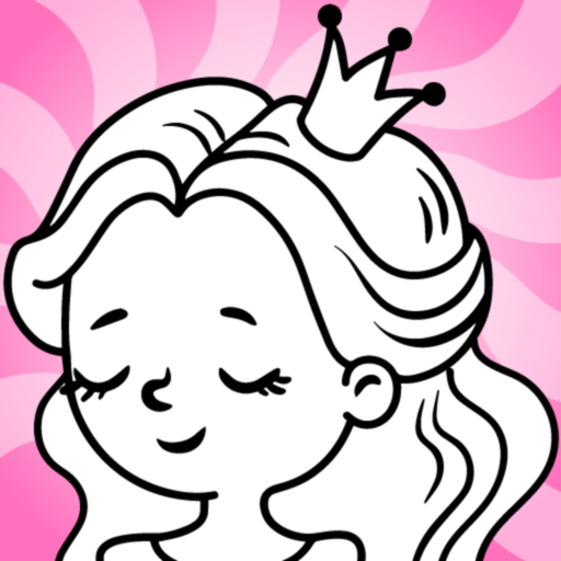 Baby coloring games for girls app icon