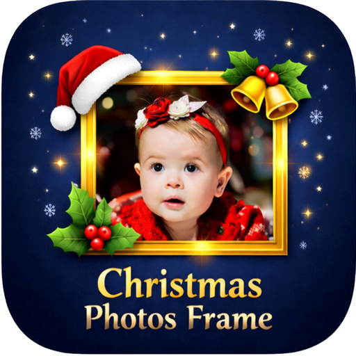 Christmas Photo Frame Maker app icon