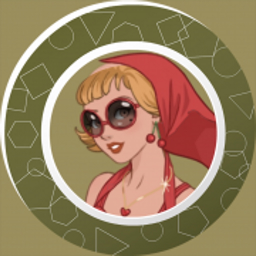 Pretty girl bubble app icon