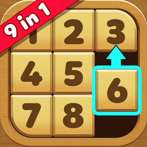 Number Puzzles - Wood Blocks app icon