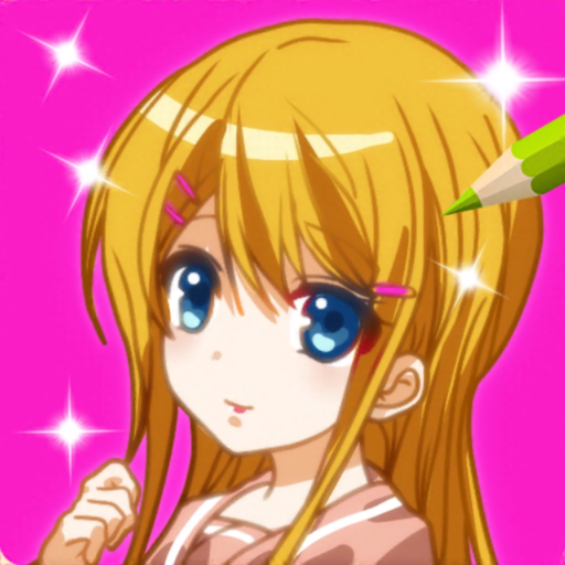 Princess Color Drawing Book app icon