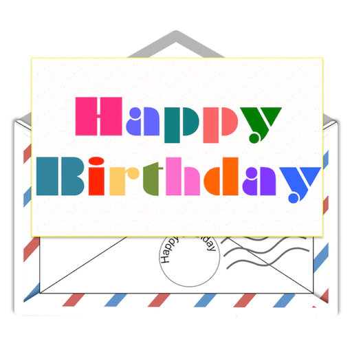 Birthday Letters Stickers app icon