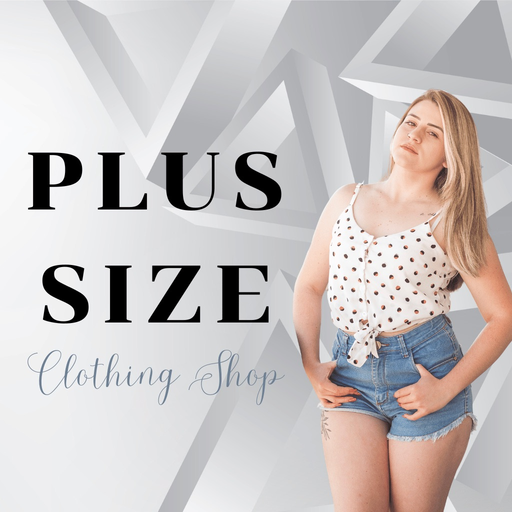 Plus size women clothing shop app icon
