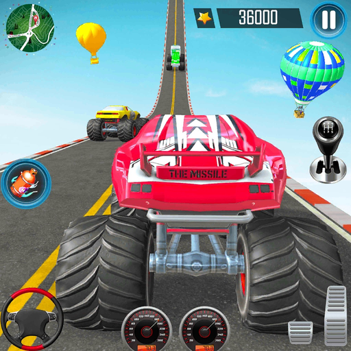Monster Truck Stunts Ramp Game app icon