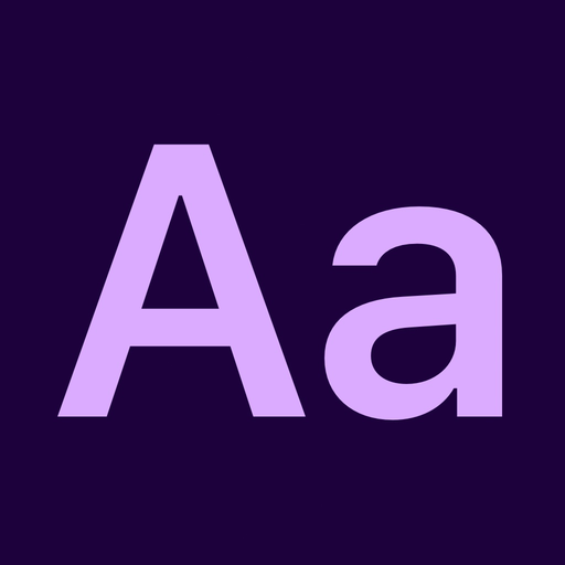 Fonts for iPhones and iPad app icon