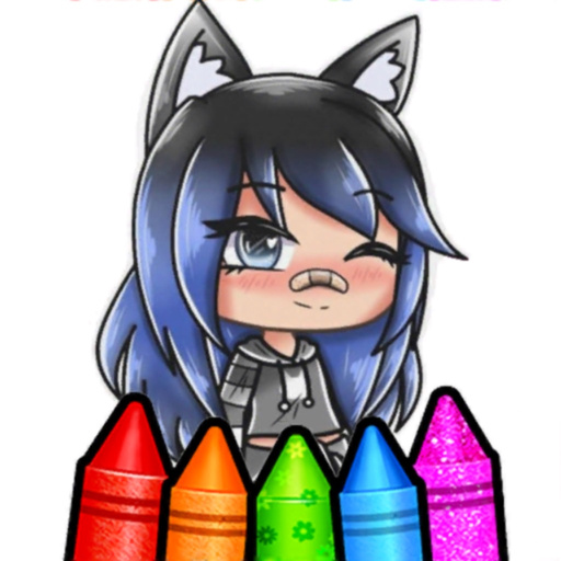 Glitter Gacha Coloring book app icon