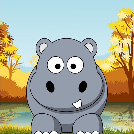 Memory match animals game kids app icon