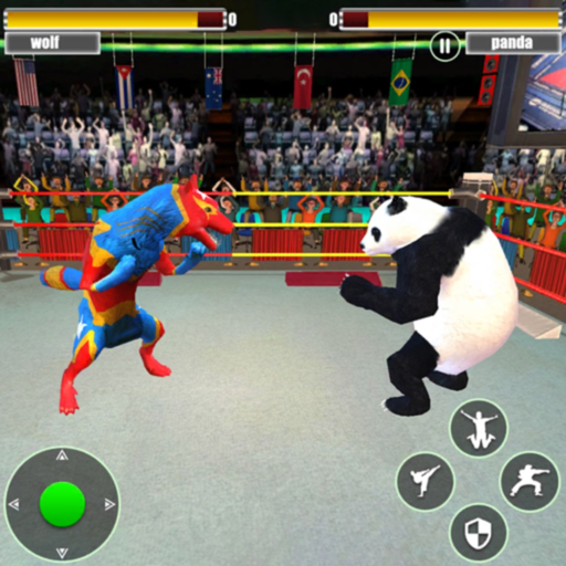 Angry Animals Fight Boxing Sim app icon