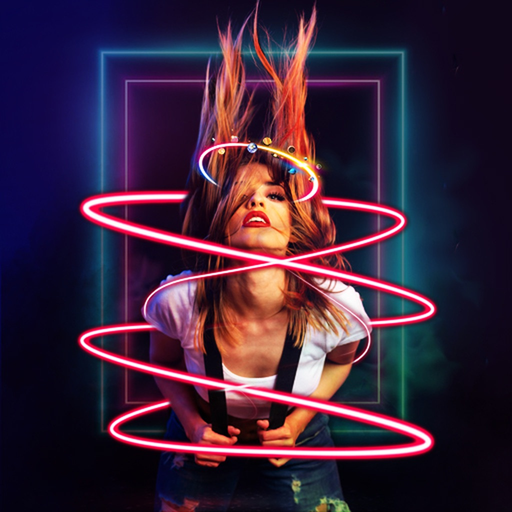 Neon Photo Editor - 3D Spiral app icon