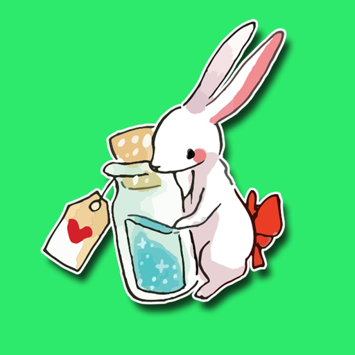 Looking Glass Bunnies Stickers app icon