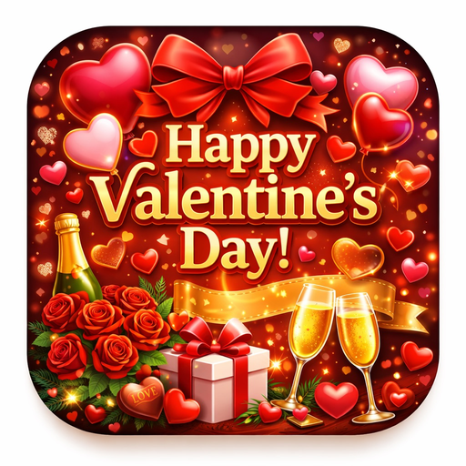 Valentine Day Wishes Image Gif app icon