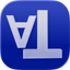 Inverted text icon