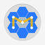 Hexa One Line Drawing icon