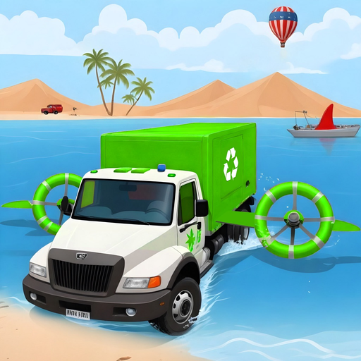Ocean Trash Truck Cleanup app icon