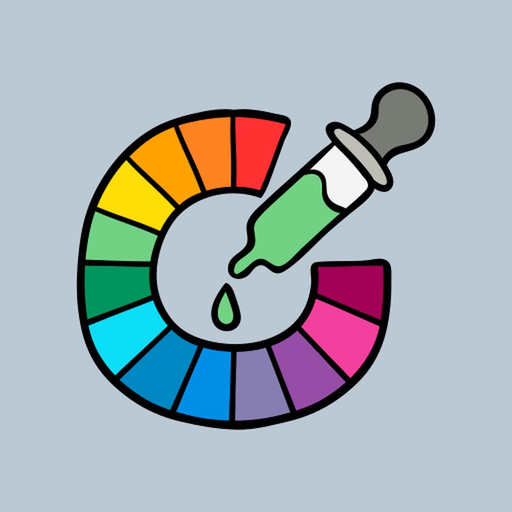Color picker and helper app icon