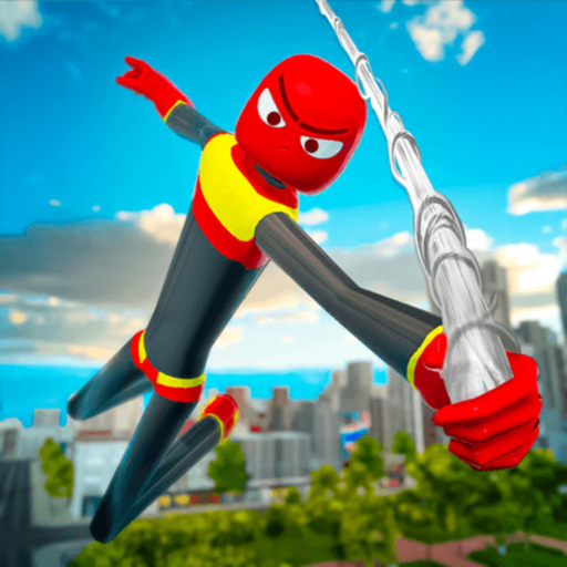 Stickman Spider Rope Hero 3D app icon