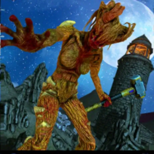 Monster house scary games 3D app icon
