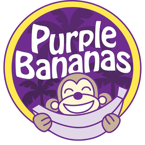 Purple Bananas: Learn Words app icon