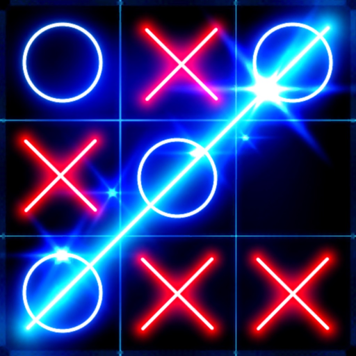 Tic Tac Toe Glow - Puzzle Game app icon