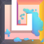 Water color maze icon