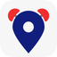 Map Alarm-alert on locations icon