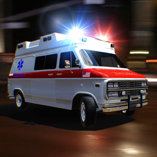 Ambulance city car simulator app icon