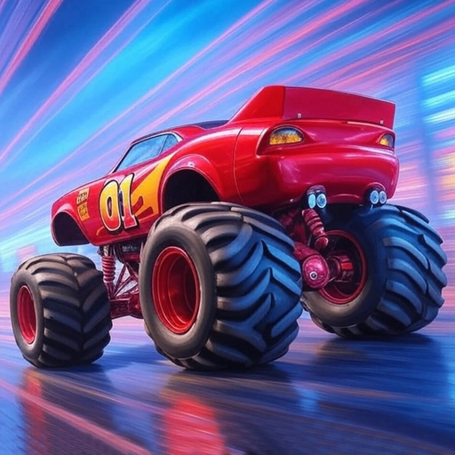 Super Monster Truck Racing app icon