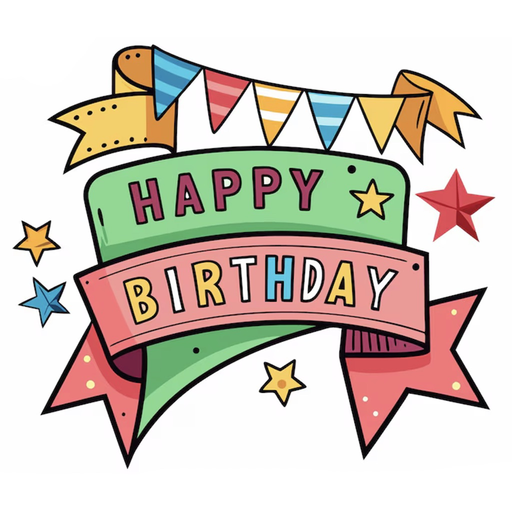 Birthday Stickers!!! app icon