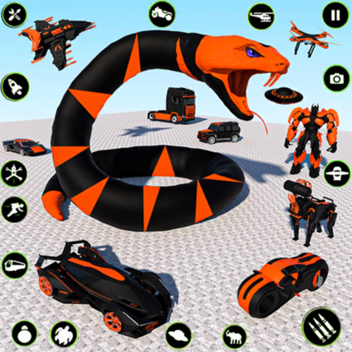 Snake Robot Transform Car Game app icon