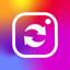 Repost for Instagram: Reshare icon