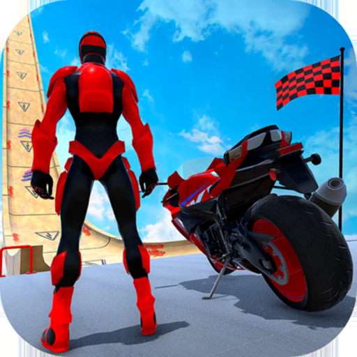 Superhero Bike Jumping Stunts app icon
