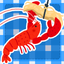 Crayfish fishing icon