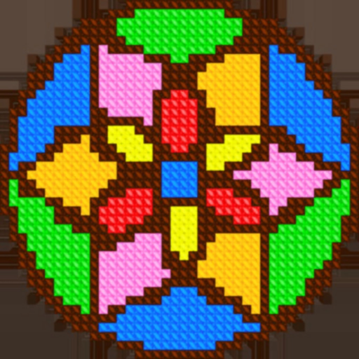 Mandala Cross Stitch Coloring app icon