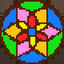 Mandala Cross Stitch Coloring icon