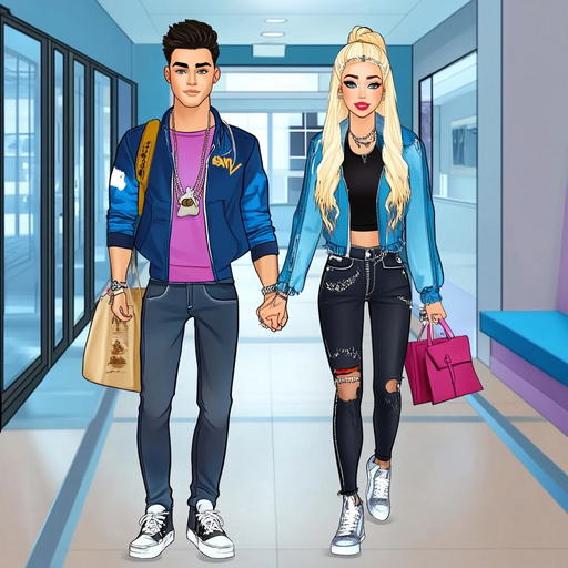 High School Couple Makeover app icon