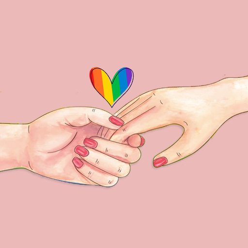 LGBT Lesbian Stickers app icon