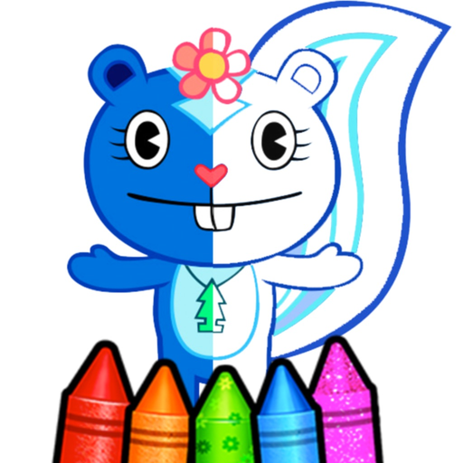 Happy Tree Coloring Book app icon