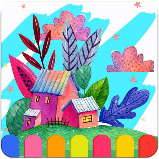 Coloring Finger Painting Games app icon