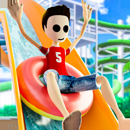 Waterslide Uphill Park 3d Sims app icon