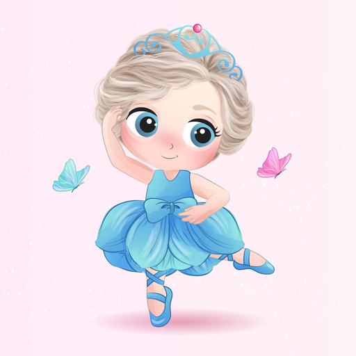 Animated Ballet Girl Stickers app icon