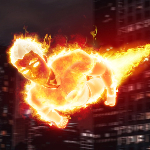 Flying Fire Captain Hero Game app icon