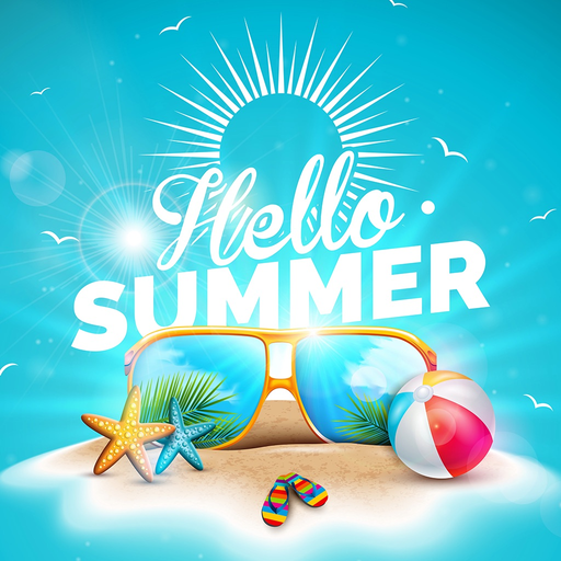 Summer Beach Fun Stickers app icon