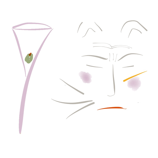 MartiniCat Frowns Sticker Pack app icon