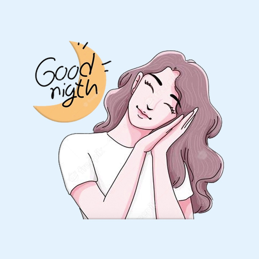Sweet Good Night Stickers app icon