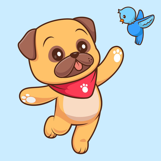 Baby Pug Stickers app icon