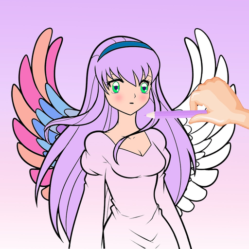 Anime & Manga Coloring Book app icon
