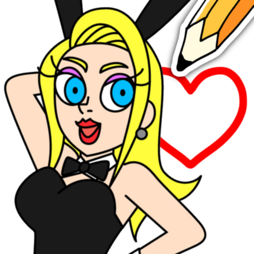 Draw Happy Beauty:Drawing Game app icon