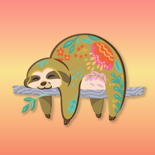 Sloth Wildlife Stickers app icon