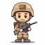 Brave Soldier Stickers icon
