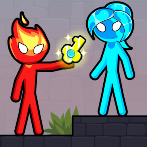 Stick Red boy and Blue girl app icon